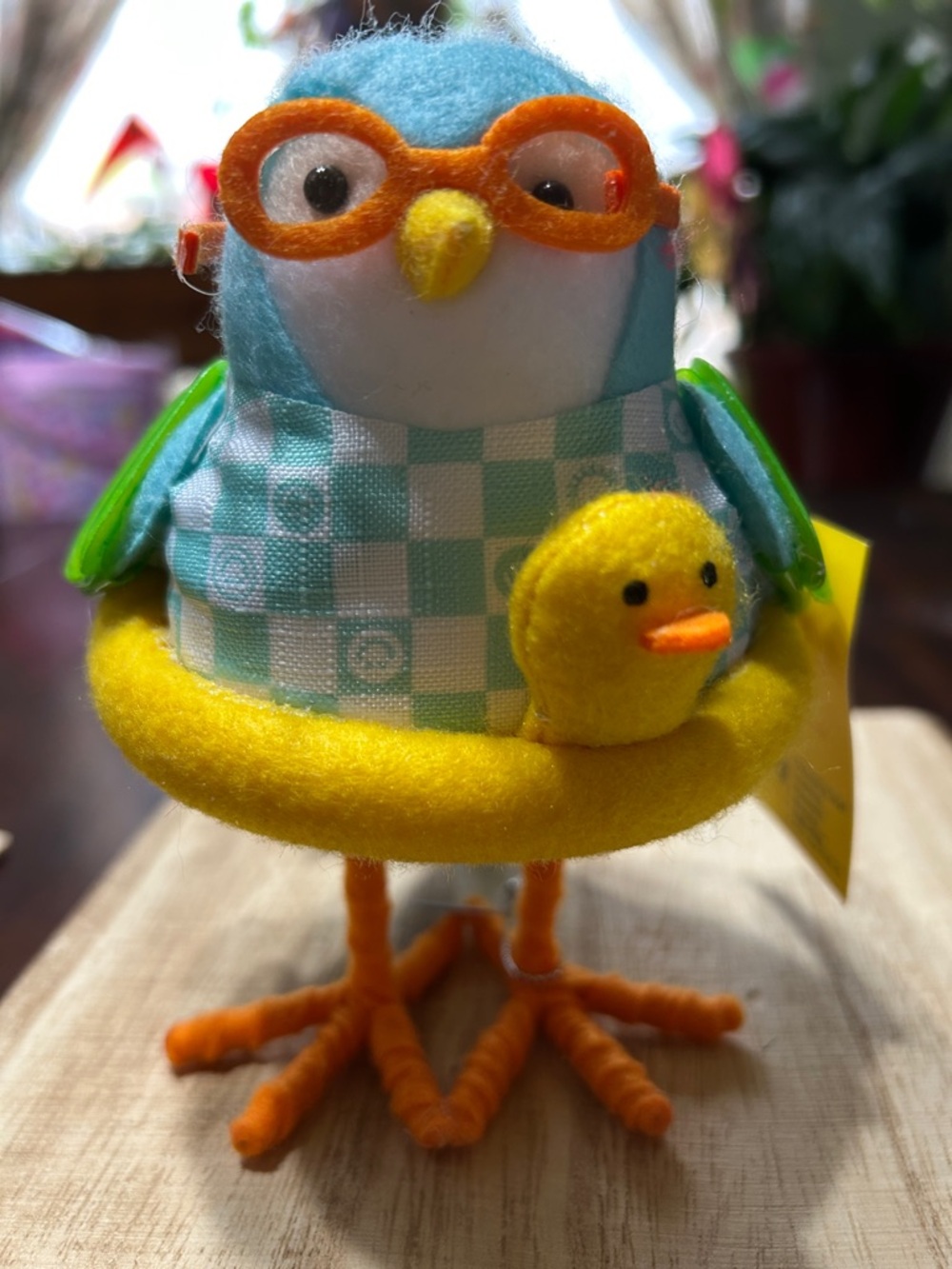Sun Squad Featherly Friends Felt & Material Bird Figure “Junior” 2024 NWT